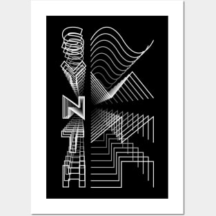 Synth Waveform Audio Analog Design Modular Gift Posters and Art